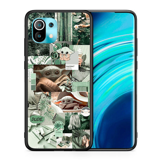 Θήκη Αγίου Βαλεντίνου Xiaomi Mi 11 Collage Dude από τη Smartfits με σχέδιο στο πίσω μέρος και μαύρο περίβλημα | Xiaomi Mi 11 Collage Dude case with colorful back and black bezels