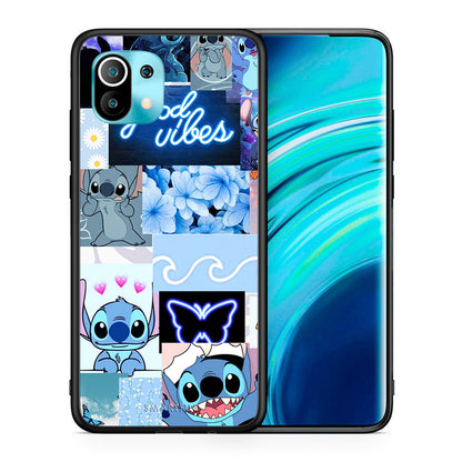 Θήκη Αγίου Βαλεντίνου Xiaomi Mi 11 Collage Good Vibes από τη Smartfits με σχέδιο στο πίσω μέρος και μαύρο περίβλημα | Xiaomi Mi 11 Collage Good Vibes case with colorful back and black bezels