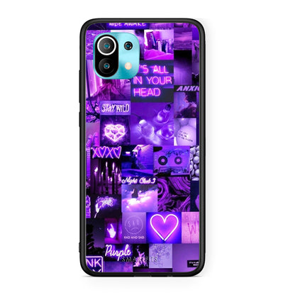 Xiaomi Mi 11 Collage Stay Wild Θήκη Αγίου Βαλεντίνου από τη Smartfits με σχέδιο στο πίσω μέρος και μαύρο περίβλημα | Smartphone case with colorful back and black bezels by Smartfits