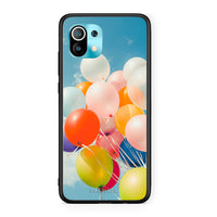 Thumbnail for Xiaomi Mi 11 Colorful Balloons θήκη από τη Smartfits με σχέδιο στο πίσω μέρος και μαύρο περίβλημα | Smartphone case with colorful back and black bezels by Smartfits