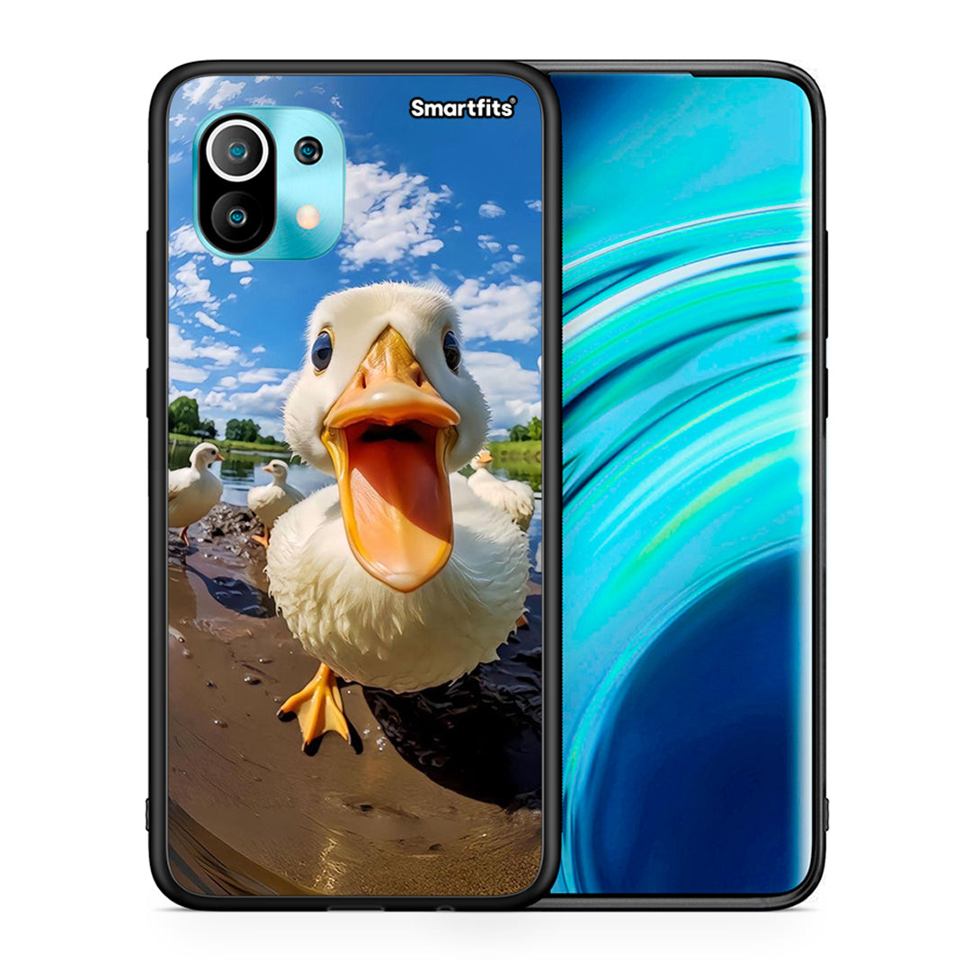 Θήκη Xiaomi Mi 11 Duck Face από τη Smartfits με σχέδιο στο πίσω μέρος και μαύρο περίβλημα | Xiaomi Mi 11 Duck Face case with colorful back and black bezels