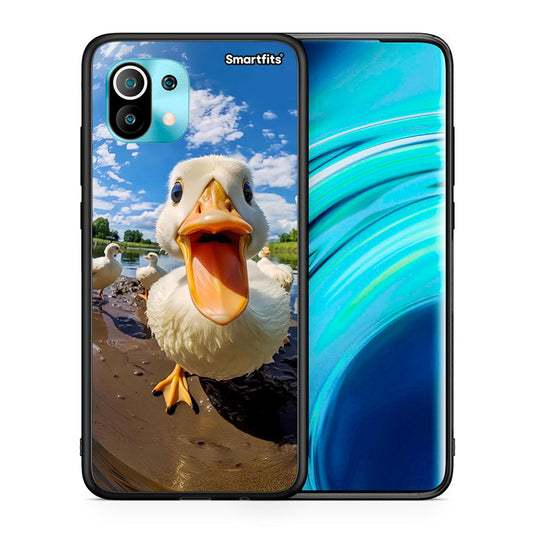 Θήκη Xiaomi Mi 11 Duck Face από τη Smartfits με σχέδιο στο πίσω μέρος και μαύρο περίβλημα | Xiaomi Mi 11 Duck Face case with colorful back and black bezels