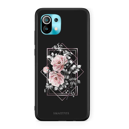 4 - Xiaomi Mi 11 Frame Flower case, cover, bumper