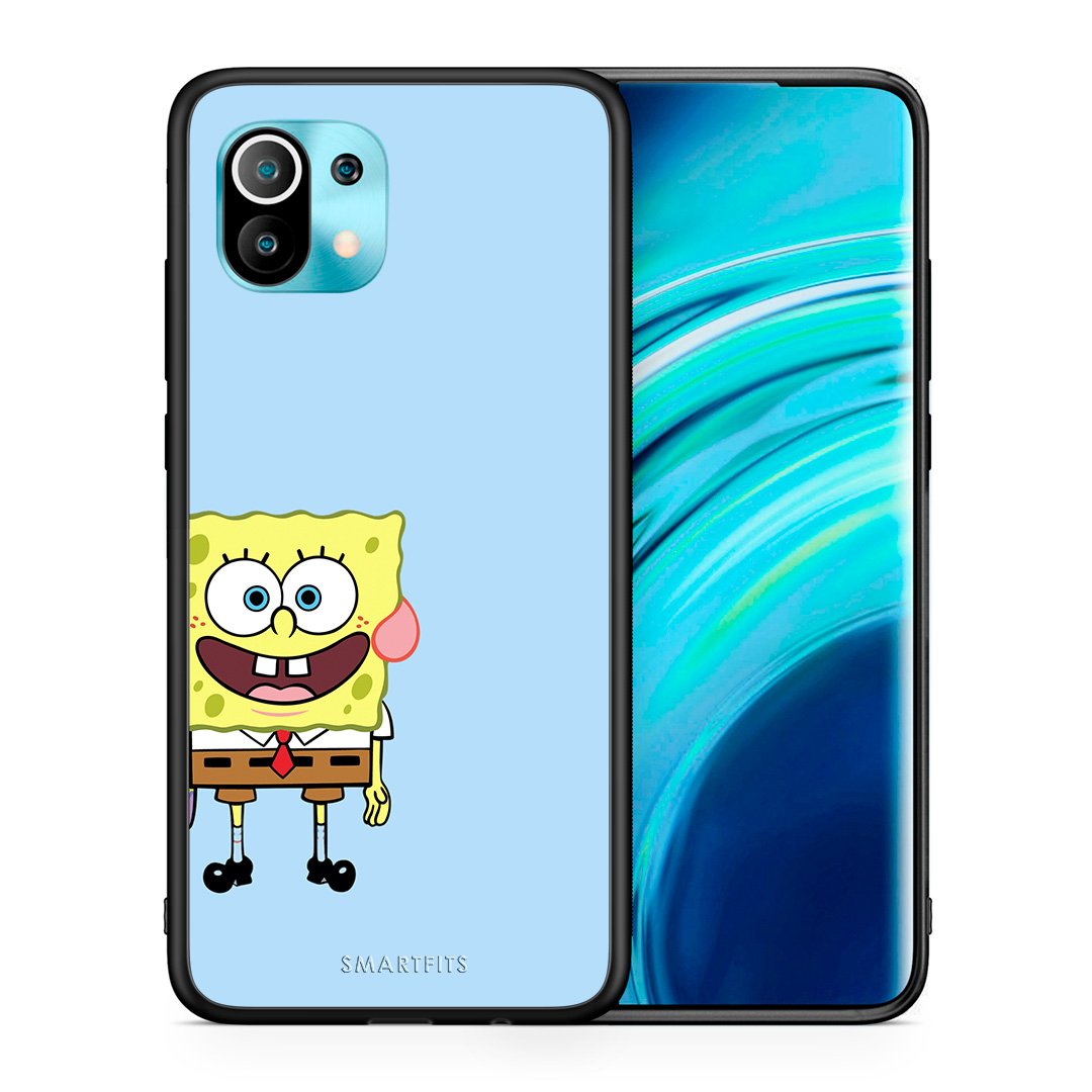 Θήκη Xiaomi Mi 11 Friends Bob από τη Smartfits με σχέδιο στο πίσω μέρος και μαύρο περίβλημα | Xiaomi Mi 11 Friends Bob case with colorful back and black bezels