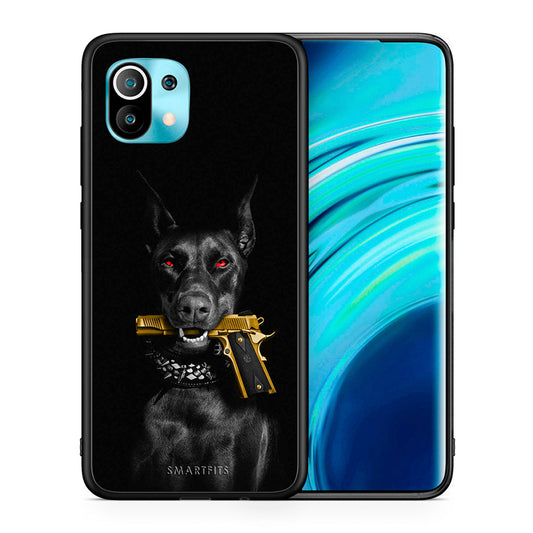 Θήκη Αγίου Βαλεντίνου Xiaomi Mi 11 Golden Gun από τη Smartfits με σχέδιο στο πίσω μέρος και μαύρο περίβλημα | Xiaomi Mi 11 Golden Gun case with colorful back and black bezels
