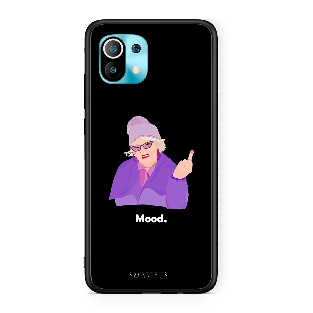 Xiaomi Mi 11 Grandma Mood Black θήκη από τη Smartfits με σχέδιο στο πίσω μέρος και μαύρο περίβλημα | Smartphone case with colorful back and black bezels by Smartfits