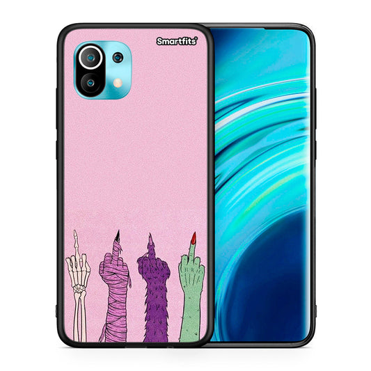 Θήκη Xiaomi Mi 11 Halloween Be A Lady από τη Smartfits με σχέδιο στο πίσω μέρος και μαύρο περίβλημα | Xiaomi Mi 11 Halloween Be A Lady case with colorful back and black bezels