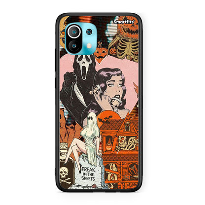 Xiaomi Mi 11 Halloween Collage Θήκη από τη Smartfits με σχέδιο στο πίσω μέρος και μαύρο περίβλημα | Smartphone case with colorful back and black bezels by Smartfits