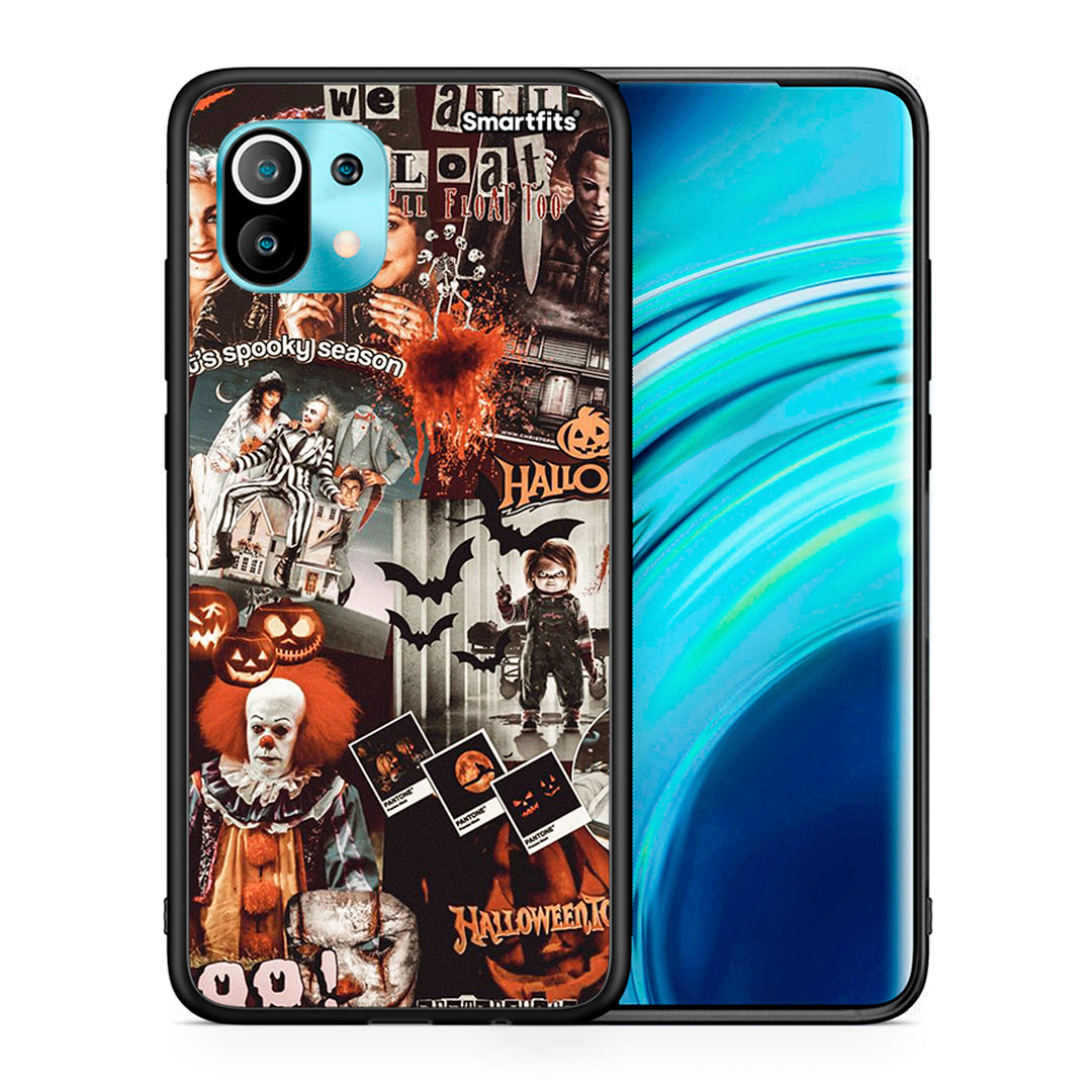 Θήκη Xiaomi Mi 11 Halloween Spooky Season από τη Smartfits με σχέδιο στο πίσω μέρος και μαύρο περίβλημα | Xiaomi Mi 11 Halloween Spooky Season case with colorful back and black bezels