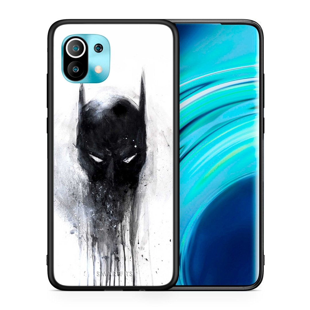 Θήκη Xiaomi Mi 11 Paint Bat Hero από τη Smartfits με σχέδιο στο πίσω μέρος και μαύρο περίβλημα | Xiaomi Mi 11 Paint Bat Hero case with colorful back and black bezels