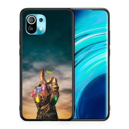 Θήκη Xiaomi Mi 11 Infinity Snap από τη Smartfits με σχέδιο στο πίσω μέρος και μαύρο περίβλημα | Xiaomi Mi 11 Infinity Snap case with colorful back and black bezels