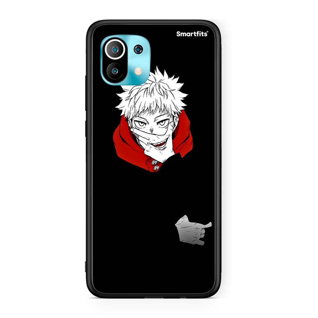 Xiaomi Mi 11 Itadori Anime θήκη από τη Smartfits με σχέδιο στο πίσω μέρος και μαύρο περίβλημα | Smartphone case with colorful back and black bezels by Smartfits