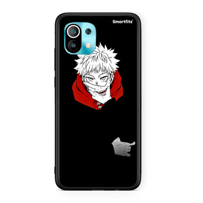 Xiaomi Mi 11 Itadori Anime θήκη από τη Smartfits με σχέδιο στο πίσω μέρος και μαύρο περίβλημα | Smartphone case with colorful back and black bezels by Smartfits