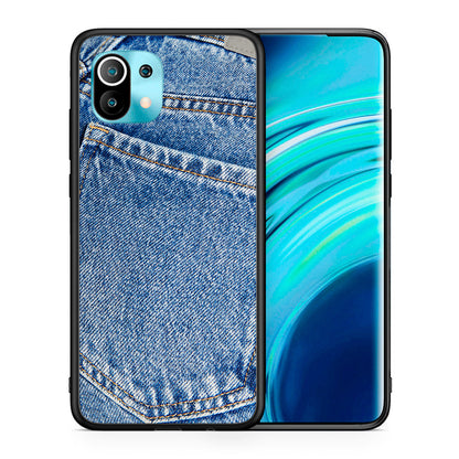 Θήκη Xiaomi Mi 11 Jeans Pocket από τη Smartfits με σχέδιο στο πίσω μέρος και μαύρο περίβλημα | Xiaomi Mi 11 Jeans Pocket case with colorful back and black bezels