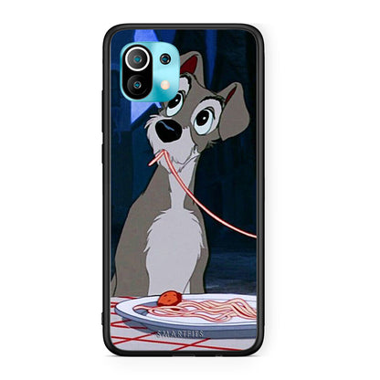 Xiaomi Mi 11 Lady And Tramp 1 Θήκη Αγίου Βαλεντίνου από τη Smartfits με σχέδιο στο πίσω μέρος και μαύρο περίβλημα | Smartphone case with colorful back and black bezels by Smartfits