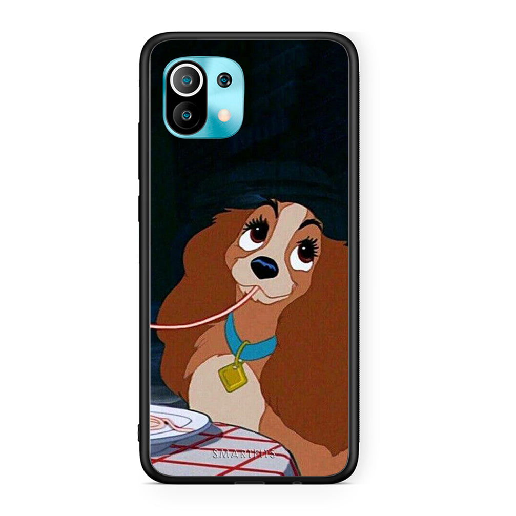 Xiaomi Mi 11 Lady And Tramp 2 Θήκη Αγίου Βαλεντίνου από τη Smartfits με σχέδιο στο πίσω μέρος και μαύρο περίβλημα | Smartphone case with colorful back and black bezels by Smartfits