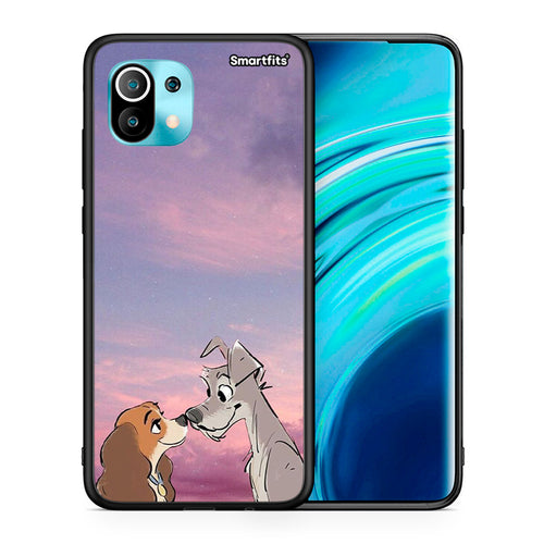 Θήκη Xiaomi Mi 11 Lady And Tramp από τη Smartfits με σχέδιο στο πίσω μέρος και μαύρο περίβλημα | Xiaomi Mi 11 Lady And Tramp case with colorful back and black bezels