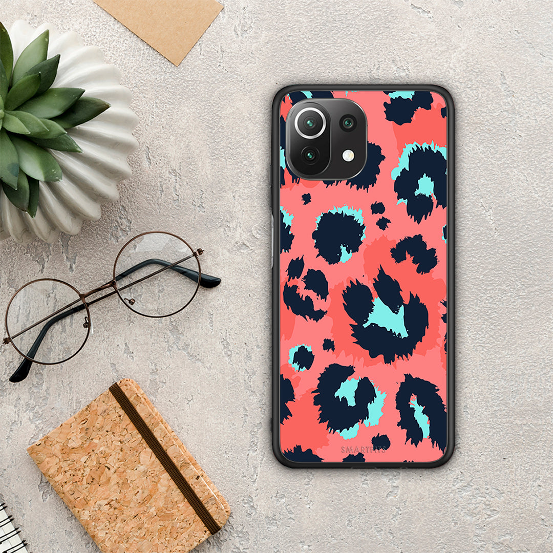 Animal Pink Leopard - Xiaomi 11 Lite 5G NE / Mi 11 Lite θήκη
