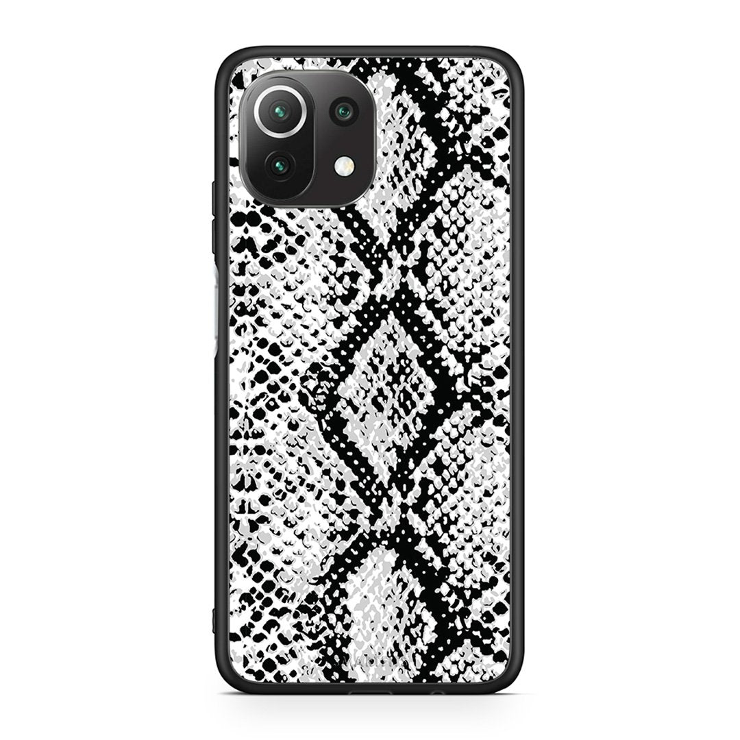 24 - Xiaomi 11 Lite/Mi 11 Lite White Snake Animal case, cover, bumper