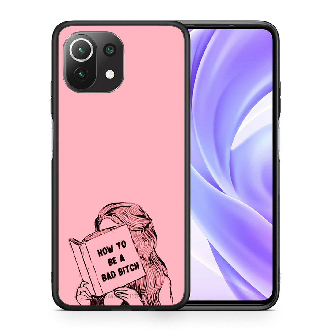 Θήκη Xiaomi 11 Lite/Mi 11 Lite Bad Bitch από τη Smartfits με σχέδιο στο πίσω μέρος και μαύρο περίβλημα | Xiaomi 11 Lite/Mi 11 Lite Bad Bitch case with colorful back and black bezels