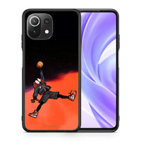 Thumbnail for Θήκη Xiaomi 11 Lite/Mi 11 Lite Basketball Hero από τη Smartfits με σχέδιο στο πίσω μέρος και μαύρο περίβλημα | Xiaomi 11 Lite/Mi 11 Lite Basketball Hero case with colorful back and black bezels