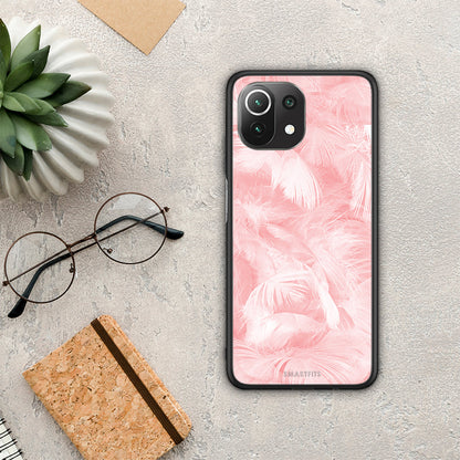 Boho Pink Feather - Xiaomi 11 Lite 5G NE / Mi 11 Lite θήκη