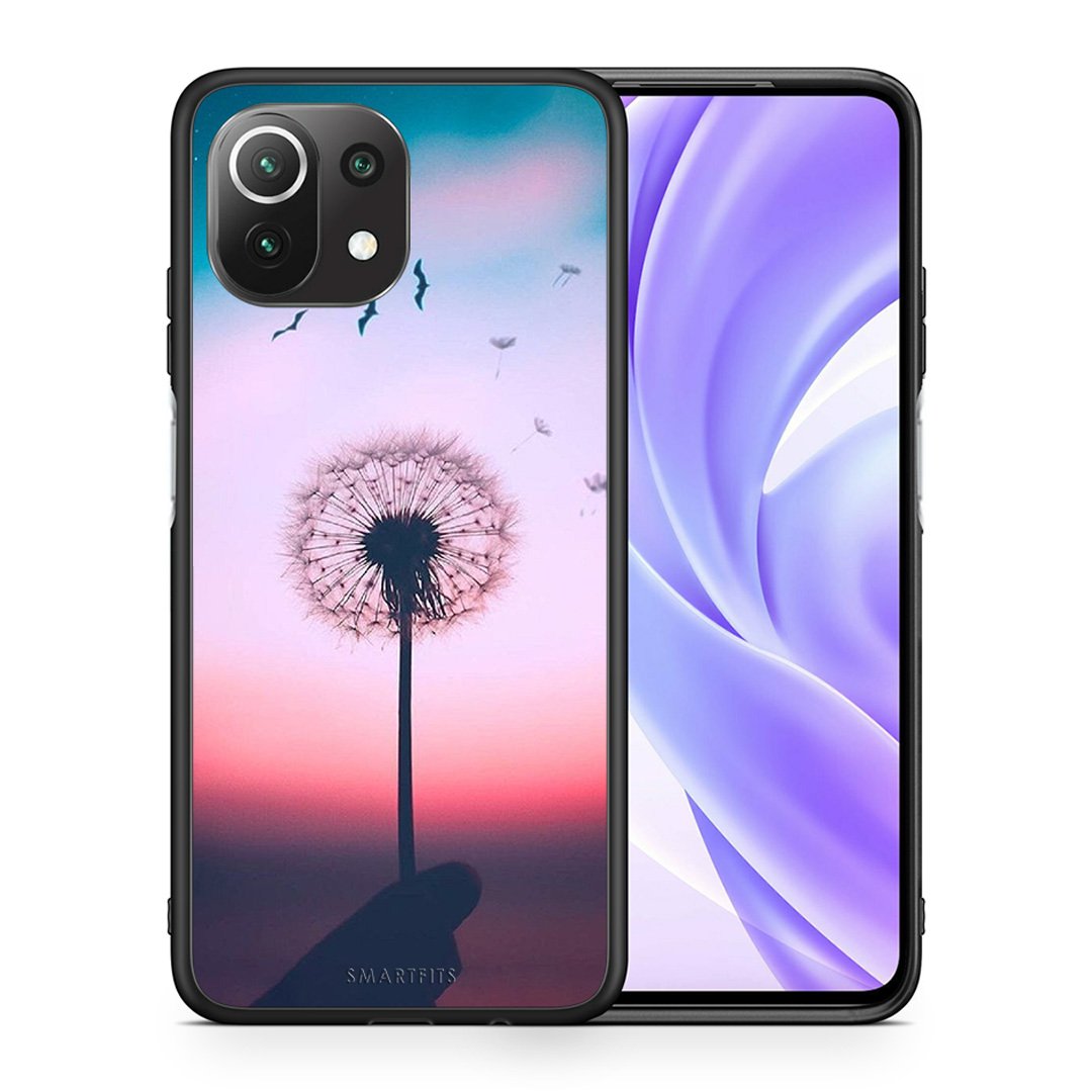 Θήκη Xiaomi 11 Lite/Mi 11 Lite Wish Boho από τη Smartfits με σχέδιο στο πίσω μέρος και μαύρο περίβλημα | Xiaomi 11 Lite/Mi 11 Lite Wish Boho case with colorful back and black bezels