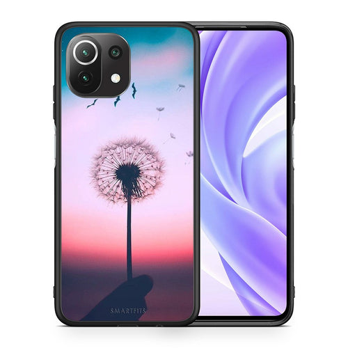 Θήκη Xiaomi 11 Lite/Mi 11 Lite Wish Boho από τη Smartfits με σχέδιο στο πίσω μέρος και μαύρο περίβλημα | Xiaomi 11 Lite/Mi 11 Lite Wish Boho case with colorful back and black bezels