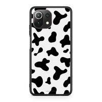 Thumbnail for Xiaomi 11 Lite/Mi 11 Lite Cow Print θήκη από τη Smartfits με σχέδιο στο πίσω μέρος και μαύρο περίβλημα | Smartphone case with colorful back and black bezels by Smartfits