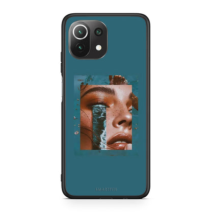 Xiaomi 11 Lite/Mi 11 Lite Cry An Ocean θήκη από τη Smartfits με σχέδιο στο πίσω μέρος και μαύρο περίβλημα | Smartphone case with colorful back and black bezels by Smartfits