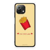 Thumbnail for Xiaomi 11 Lite / Mi 11 Lite Fries Before Guys Θήκη Αγίου Βαλεντίνου από τη Smartfits με σχέδιο στο πίσω μέρος και μαύρο περίβλημα | Smartphone case with colorful back and black bezels by Smartfits