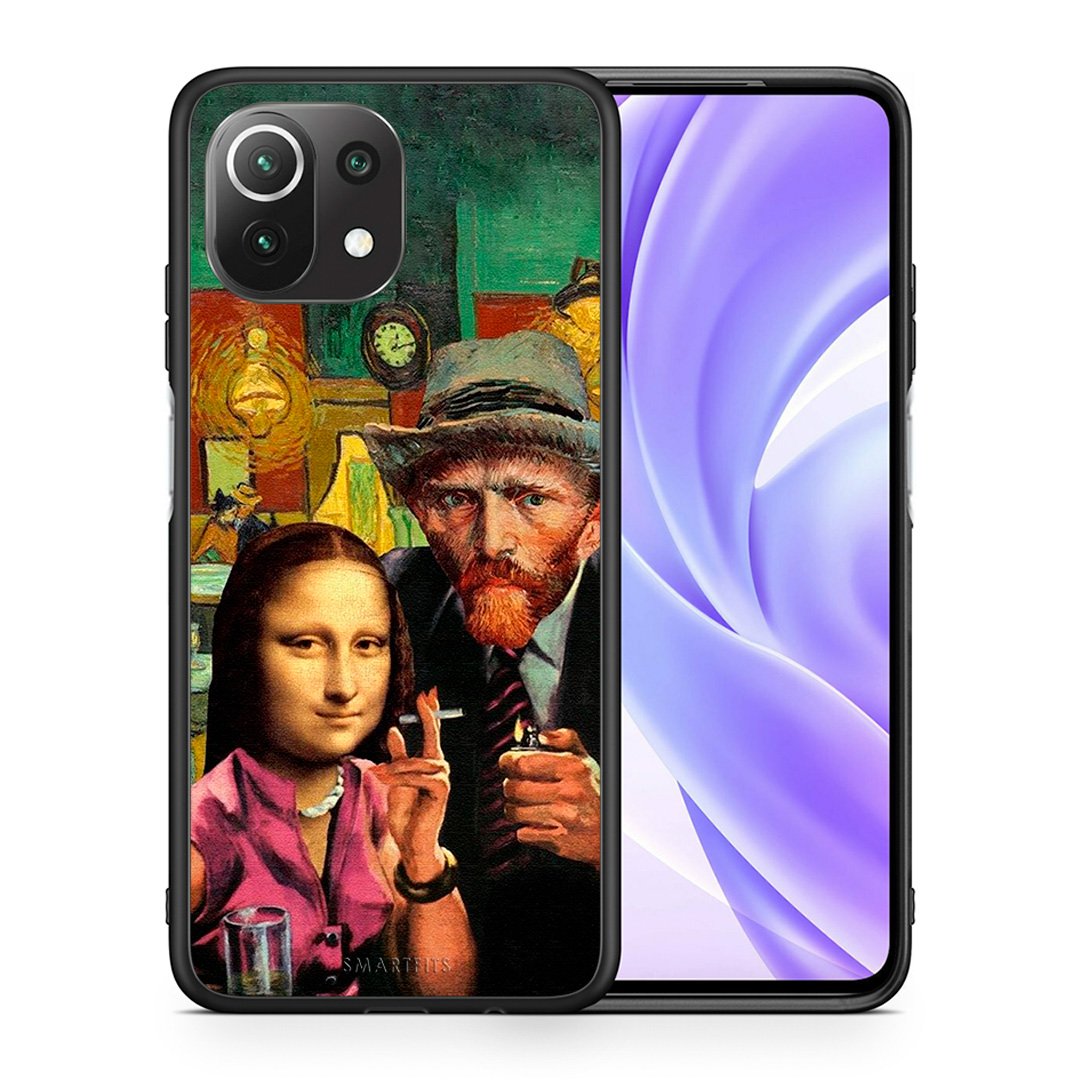 Θήκη Xiaomi 11 Lite/Mi 11 Lite Funny Art από τη Smartfits με σχέδιο στο πίσω μέρος και μαύρο περίβλημα | Xiaomi 11 Lite/Mi 11 Lite Funny Art case with colorful back and black bezels