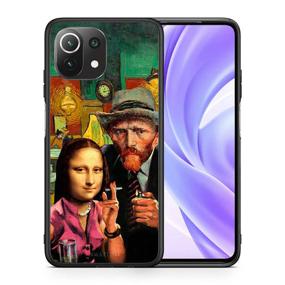 Θήκη Xiaomi 11 Lite/Mi 11 Lite Funny Art από τη Smartfits με σχέδιο στο πίσω μέρος και μαύρο περίβλημα | Xiaomi 11 Lite/Mi 11 Lite Funny Art case with colorful back and black bezels