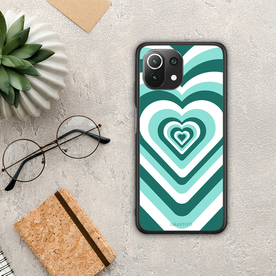 Green Hearts - Xiaomi 11 Lite 5G NE / Mi 11 Lite θήκη
