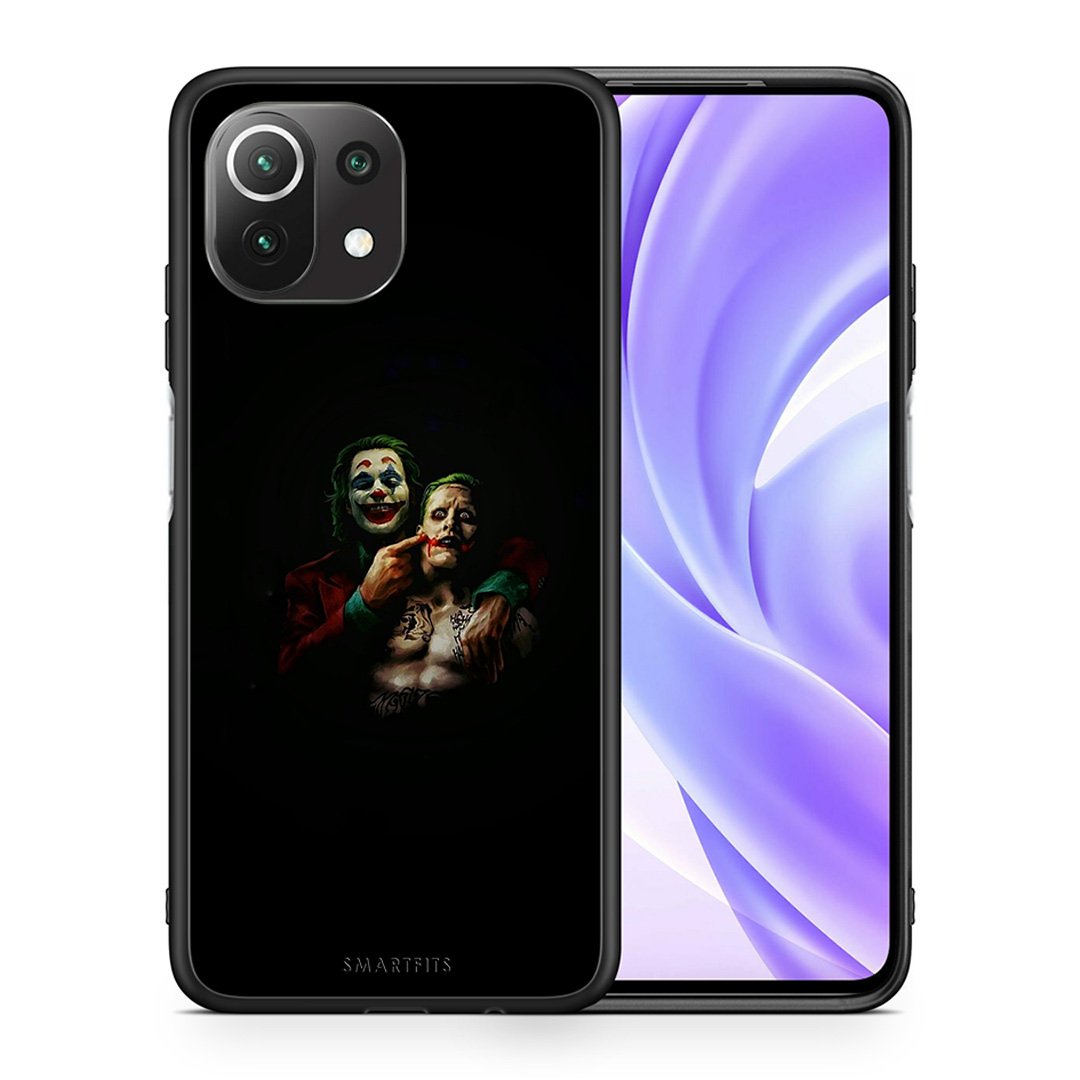 Θήκη Xiaomi 11 Lite/Mi 11 Lite Clown Hero από τη Smartfits με σχέδιο στο πίσω μέρος και μαύρο περίβλημα | Xiaomi 11 Lite/Mi 11 Lite Clown Hero case with colorful back and black bezels