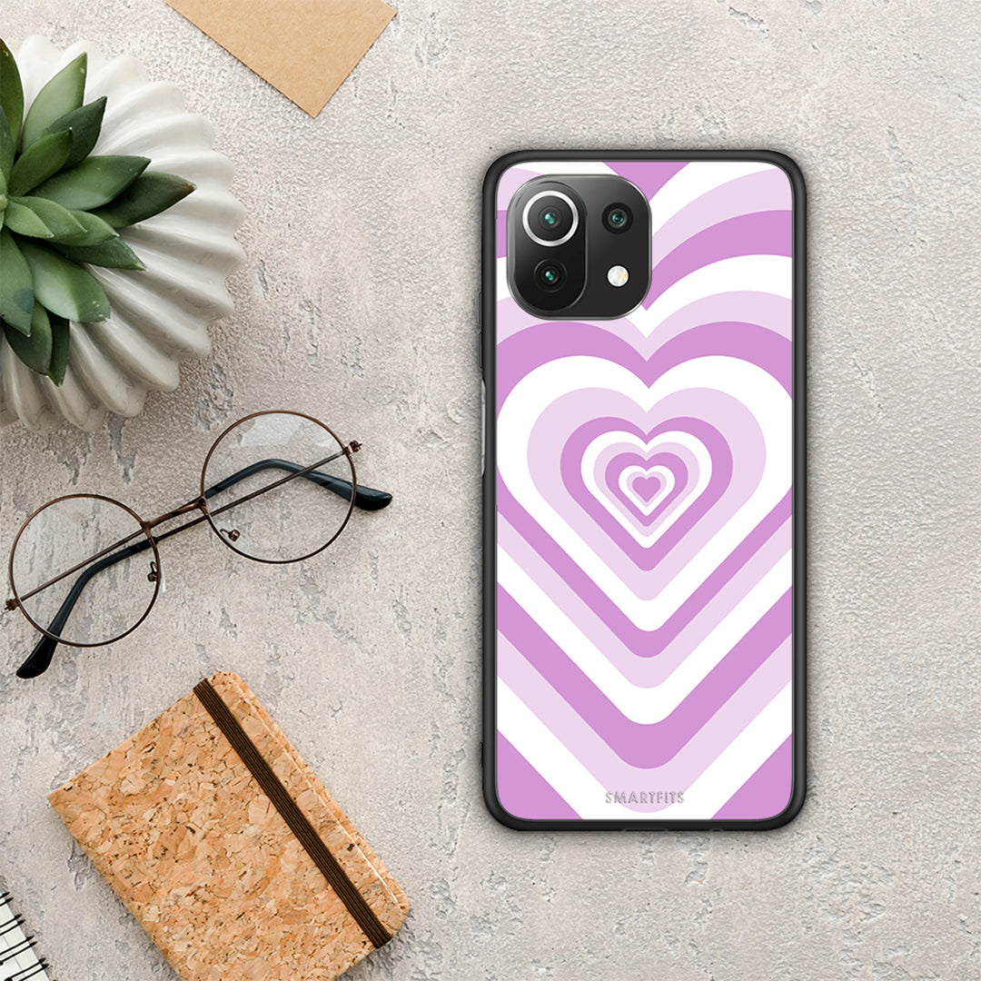 Lilac Hearts - Xiaomi 11 Lite 5G NE / Mi 11 Lite θήκη