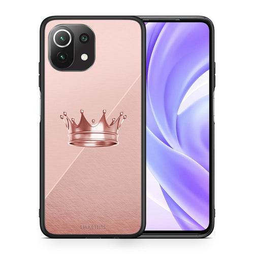 Θήκη Xiaomi 11 Lite/Mi 11 Lite Crown Minimal από τη Smartfits με σχέδιο στο πίσω μέρος και μαύρο περίβλημα | Xiaomi 11 Lite/Mi 11 Lite Crown Minimal case with colorful back and black bezels