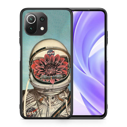 Θήκη Xiaomi 11 Lite/Mi 11 Lite Nasa Bloom από τη Smartfits με σχέδιο στο πίσω μέρος και μαύρο περίβλημα | Xiaomi 11 Lite/Mi 11 Lite Nasa Bloom case with colorful back and black bezels