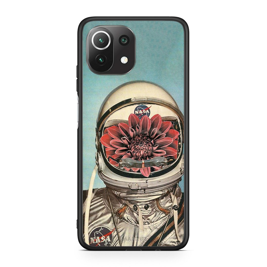 Xiaomi 11 Lite/Mi 11 Lite Nasa Bloom θήκη από τη Smartfits με σχέδιο στο πίσω μέρος και μαύρο περίβλημα | Smartphone case with colorful back and black bezels by Smartfits