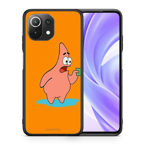 Θήκη Αγίου Βαλεντίνου Xiaomi 11 Lite / Mi 11 Lite No Money 1 από τη Smartfits με σχέδιο στο πίσω μέρος και μαύρο περίβλημα | Xiaomi 11 Lite / Mi 11 Lite No Money 1 case with colorful back and black bezels