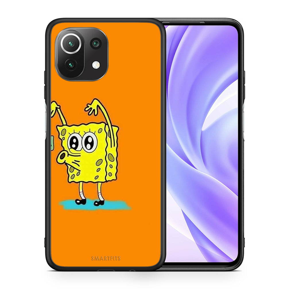 Θήκη Αγίου Βαλεντίνου Xiaomi 11 Lite / Mi 11 Lite No Money 2 από τη Smartfits με σχέδιο στο πίσω μέρος και μαύρο περίβλημα | Xiaomi 11 Lite / Mi 11 Lite No Money 2 case with colorful back and black bezels