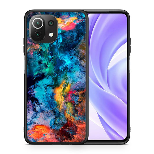 Θήκη Xiaomi 11 Lite/Mi 11 Lite Crayola Paint από τη Smartfits με σχέδιο στο πίσω μέρος και μαύρο περίβλημα | Xiaomi 11 Lite/Mi 11 Lite Crayola Paint case with colorful back and black bezels