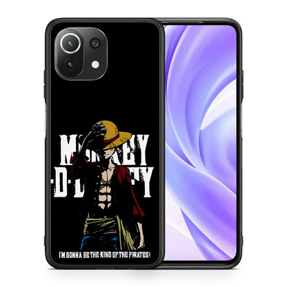 Θήκη Xiaomi 11 Lite/Mi 11 Lite Pirate King από τη Smartfits με σχέδιο στο πίσω μέρος και μαύρο περίβλημα | Xiaomi 11 Lite/Mi 11 Lite Pirate King case with colorful back and black bezels