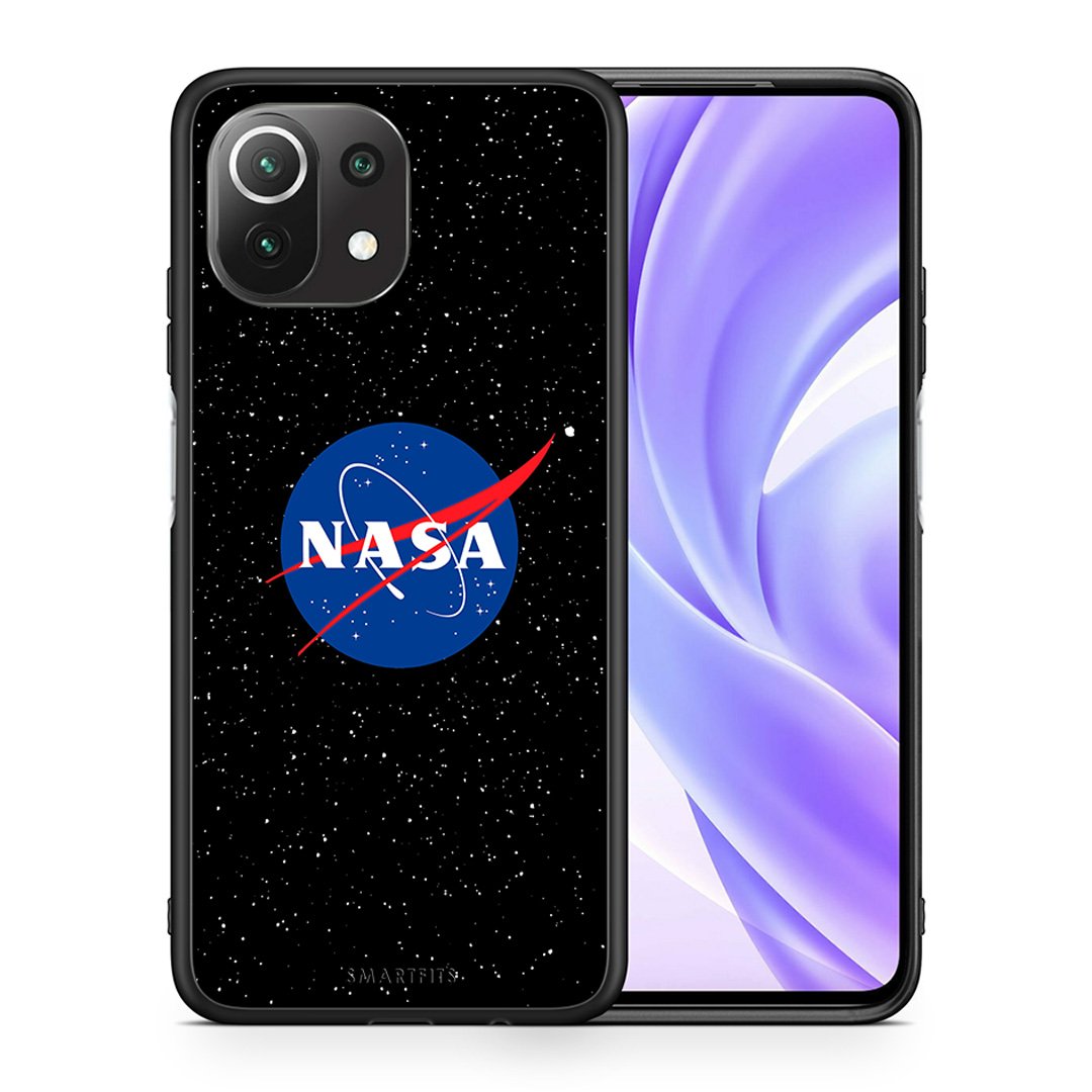 Θήκη Xiaomi 11 Lite/Mi 11 Lite NASA PopArt από τη Smartfits με σχέδιο στο πίσω μέρος και μαύρο περίβλημα | Xiaomi 11 Lite/Mi 11 Lite NASA PopArt case with colorful back and black bezels