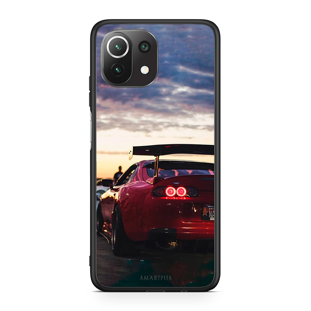 Xiaomi 11 Lite/Mi 11 Lite Racing Supra θήκη από τη Smartfits με σχέδιο στο πίσω μέρος και μαύρο περίβλημα | Smartphone case with colorful back and black bezels by Smartfits