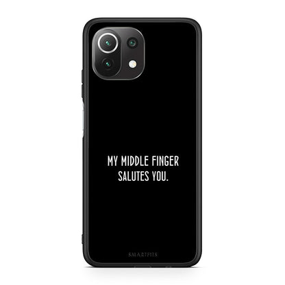 Xiaomi 11 Lite/Mi 11 Lite Salute θήκη από τη Smartfits με σχέδιο στο πίσω μέρος και μαύρο περίβλημα | Smartphone case with colorful back and black bezels by Smartfits