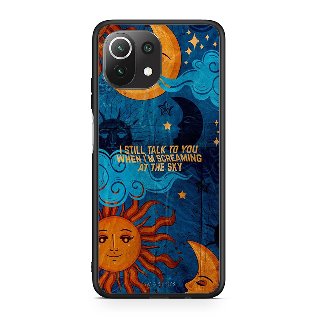 Xiaomi 11 Lite/Mi 11 Lite Screaming Sky θήκη από τη Smartfits με σχέδιο στο πίσω μέρος και μαύρο περίβλημα | Smartphone case with colorful back and black bezels by Smartfits