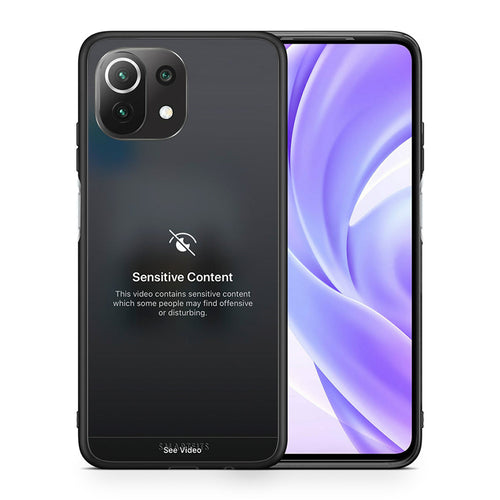 Θήκη Xiaomi 11 Lite/Mi 11 Lite Sensitive Content από τη Smartfits με σχέδιο στο πίσω μέρος και μαύρο περίβλημα | Xiaomi 11 Lite/Mi 11 Lite Sensitive Content case with colorful back and black bezels