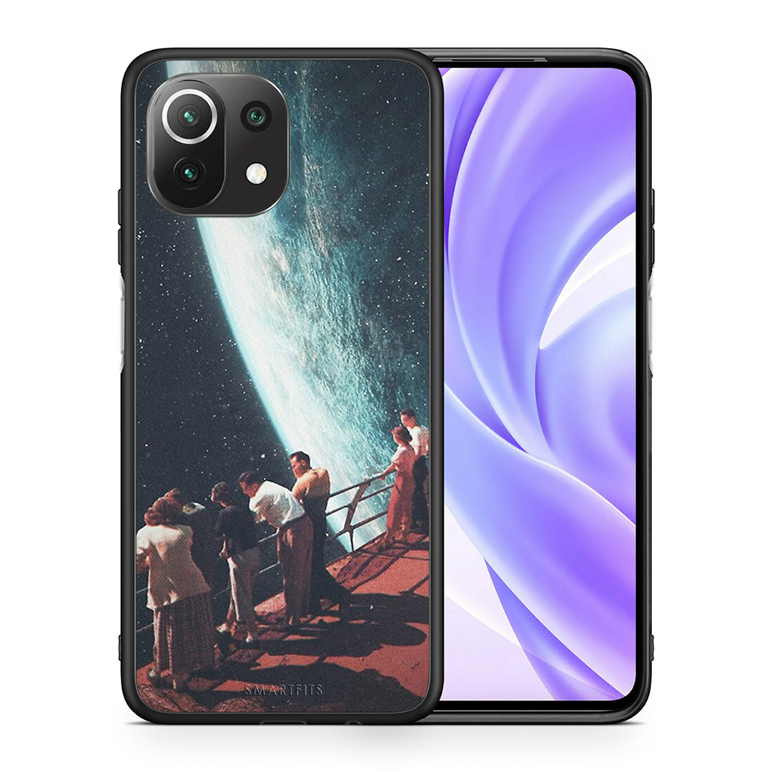 Θήκη Xiaomi 11 Lite/Mi 11 Lite Surreal View από τη Smartfits με σχέδιο στο πίσω μέρος και μαύρο περίβλημα | Xiaomi 11 Lite/Mi 11 Lite Surreal View case with colorful back and black bezels