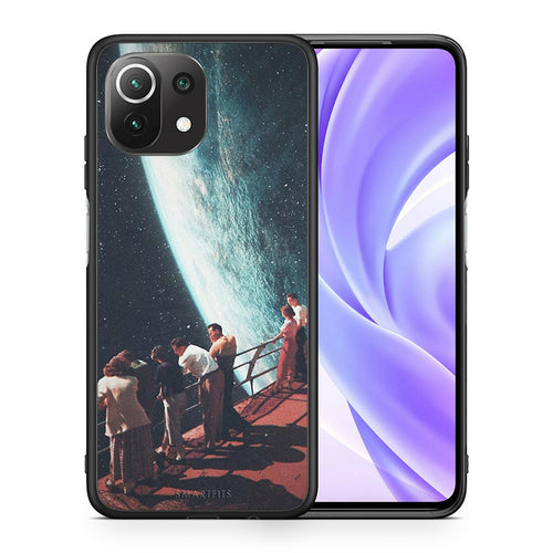 Θήκη Xiaomi 11 Lite/Mi 11 Lite Surreal View από τη Smartfits με σχέδιο στο πίσω μέρος και μαύρο περίβλημα | Xiaomi 11 Lite/Mi 11 Lite Surreal View case with colorful back and black bezels